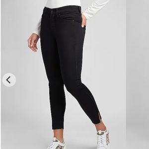 Mid Rise Black Skinny Jeans